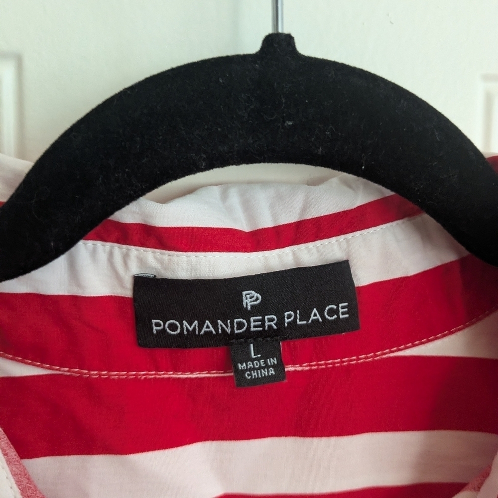 Tuckernuck Pomander Place Brenna Red and White Striped Cover-Up Dress - Picture 3 of 4